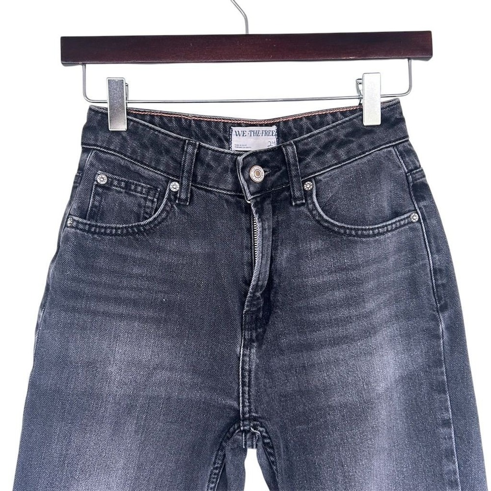 Free People Women's High Rise Slim Straight Jeans Gray Size 24 - Picture 8 of 10